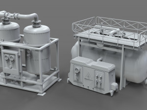 industrial tanks - part - 1 - 20 pieces 3D Model