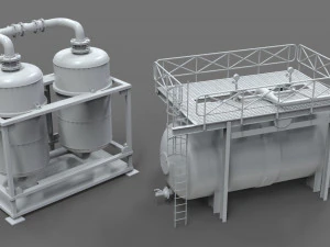 औद्योगिक टैंक - भाग - 1 - 20 टुकड़े 3D मॉडल