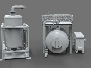 industrial tanks - part - 1 - 20 pieces 3D Model