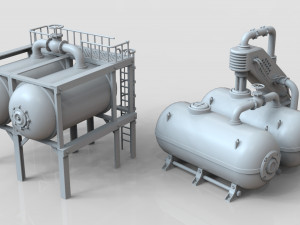 industrial tanks - part-2 - 25 pieces Modelo 3D
