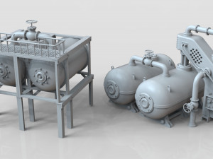 industrial tanks - part-2 - 25 pieces Modelo 3D