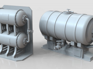 industrial tanks - part-2 - 25 pieces Modelo 3D
