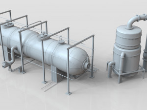 industrial tanks - part-2 - 25 pieces Modelo 3D