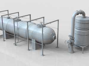 industrial tanks - part-2 - 25 pieces Modelo 3D