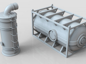 industrial tanks - part-2 - 25 pieces Modelo 3D