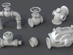 pipes - 80 pieces 3Dモデル
