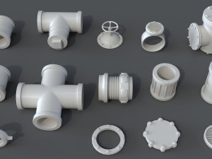 pipes - 80 pieces 3Dモデル