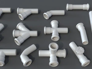 pipes - 80 pieces 3D Model