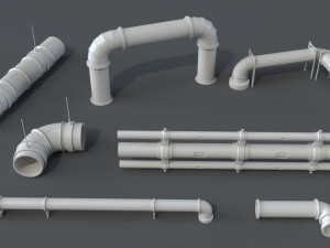pipes - 80 pieces 3Dモデル