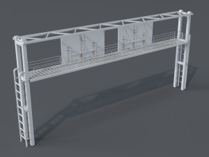 road billboards - 13 pieces Modelo 3D