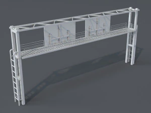 road billboards - 13 pieces 3D Model