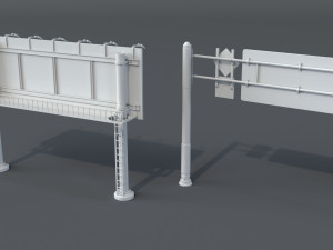 road billboards - 13 pieces Modelo 3D