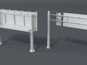 road billboards - 13 pieces 3D Model