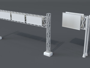 road billboards - 13 pieces Modelo 3D