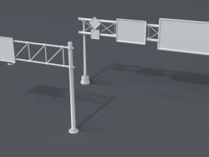 road billboards - 13 pieces 3D Model