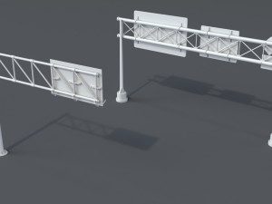 road billboards - 13 pieces Modelo 3D