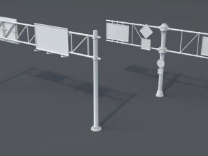 road billboards - 13 pieces 3D Model