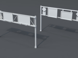 road billboards - 13 pieces Modelo 3D