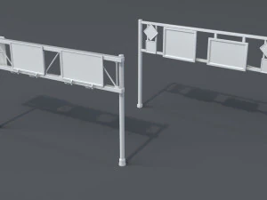 road billboards - 13 pieces 3D Model