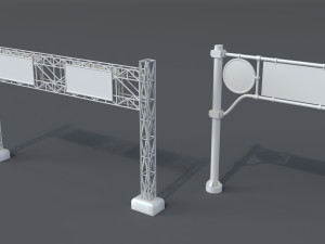 road billboards - 13 pieces Modelo 3D