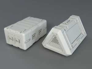 sci-fi factory units - 20 pieces - collection - 1 3D Model