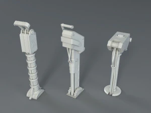 sci-fi factory units - 20 pieces - collection - 1 3D Model