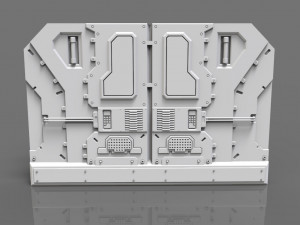 sci-fi panels - 20 pieces - collection - 1 3D Модель