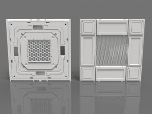 sci-fi panels - 20 pieces - collection - 2 3D Model