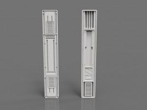 sci-fi panels - 20 pieces - collection - 2 Model 3D