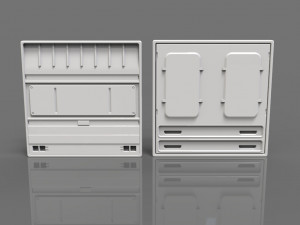 sci-fi panels - 20 pieces - collection - 2 Model 3D