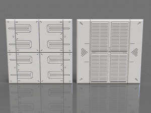 sci-fi panels - 20 pieces - collection - 2 Model 3D