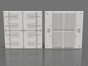 sci-fi panels - 20 pieces - collection - 2 3D Model