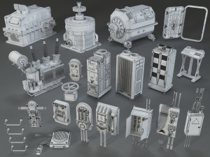 factory units 1 - 20 pieces Modelo 3D