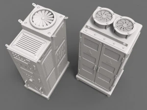 factory units 1 - 20 pieces 3D Model