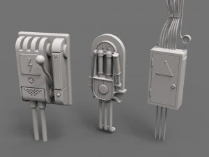 factory units 1 - 20 pieces 3D Model
