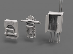 factory units 1 - 20 pieces Modelo 3D