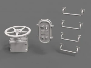 factory units 1 - 20 pieces 3D Model