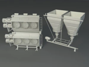 factory units 2 - 20 pieces 3D Model