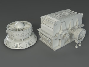 factory units 2 - 20 pieces 3D 模型