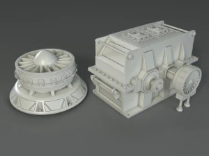 factory units 2 - 20 pieces 3D Model