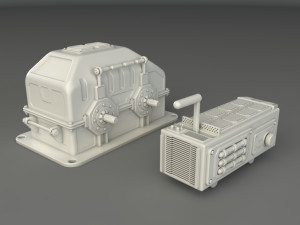 factory units 3 - 20 pieces 3D Model
