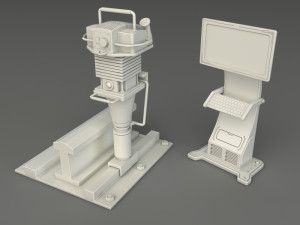factory units 3 - 20 pieces 3D Model
