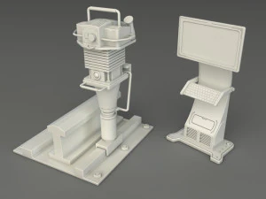 factory units 3 - 20 pieces 3D Model