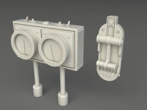 factory units 3 - 20 pieces 3D Model