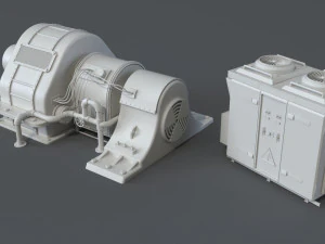factory units 4 - 20 pieces 3D Model