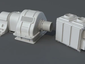 factory units 4 - 20 pieces 3D Model