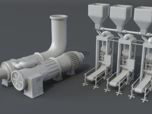 factory units 4 - 20 pieces 3D 모델