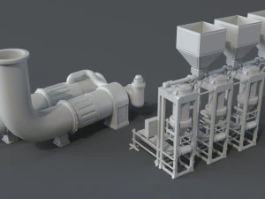 factory units 4 - 20 pieces 3D Model