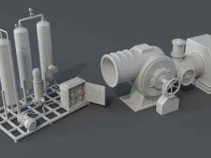 factory units 4 - 20 pieces 3D 모델
