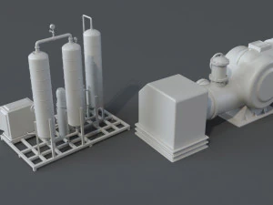 factory units 4 - 20 pieces 3D Model